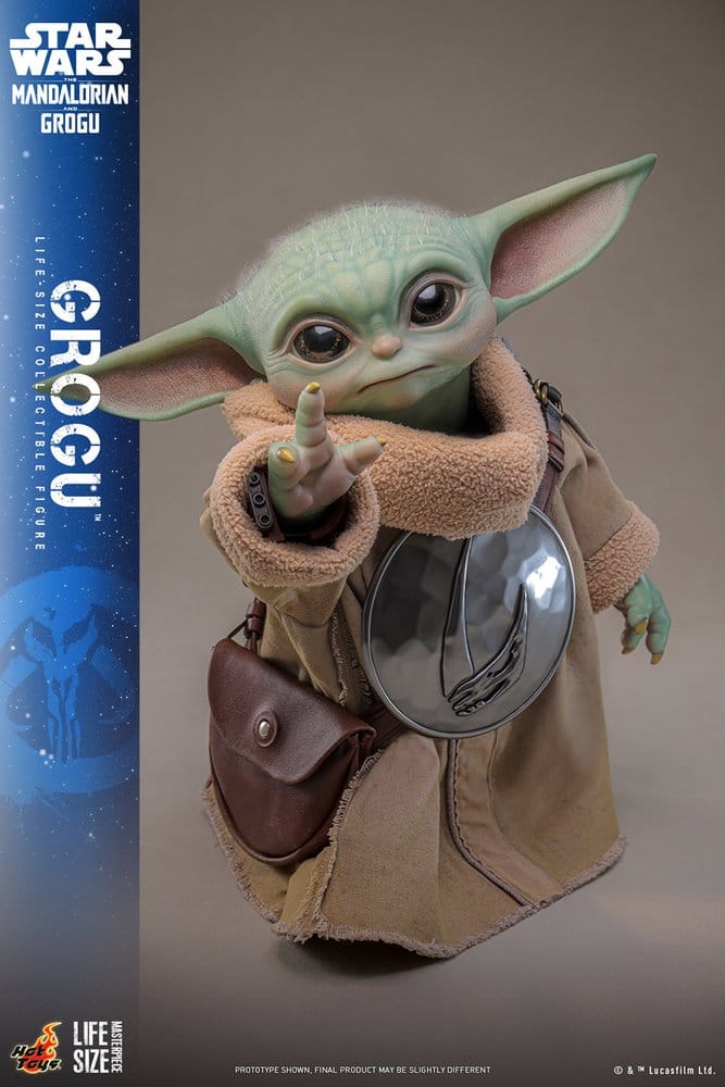 Star Wars: The Mandalorian & Grogu Figura a escala real Grogu 38 cm