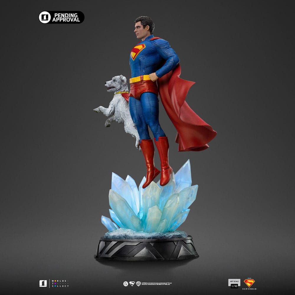 Superman Legacy Estatua 1/10 Art Scale Superman & Krypto 32 cm