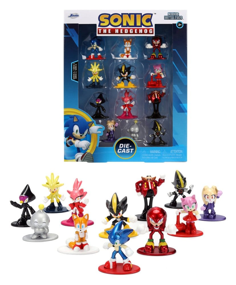 Sonic Nano Metalfigs Pack de 12 Figuras Mini