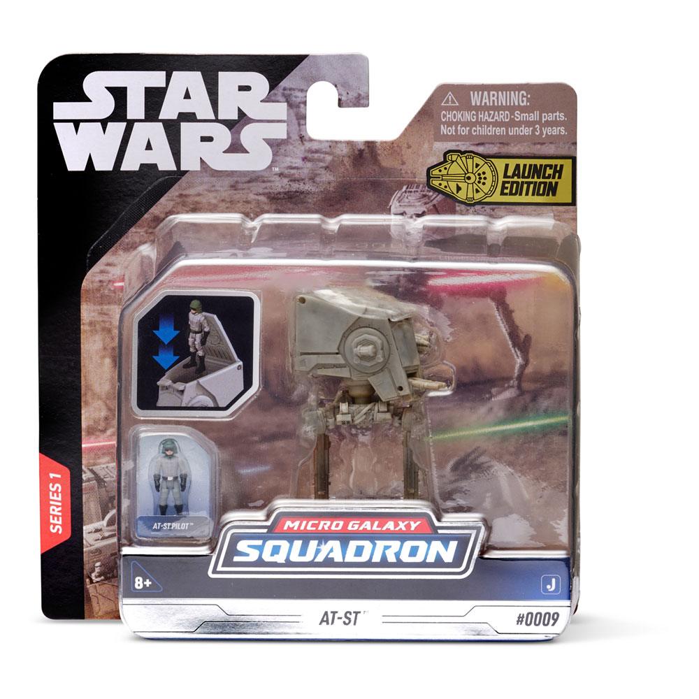 Star Wars Micro Galaxy Squadron Vehículo con Figura AT-ST 7,5 cm