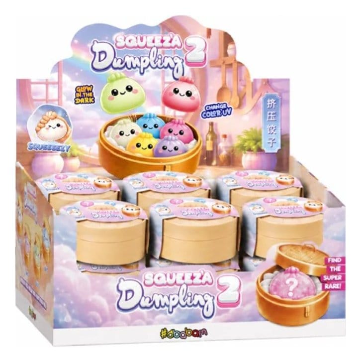 Squeez'a Dumpling 2 assortiment Blind Box Squishy Dumpling (12)