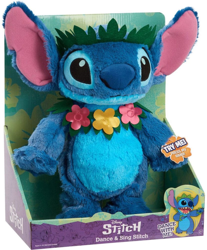 Lilo & Stitch Figura de peluche Función de baile y canto Stitch 38 cm