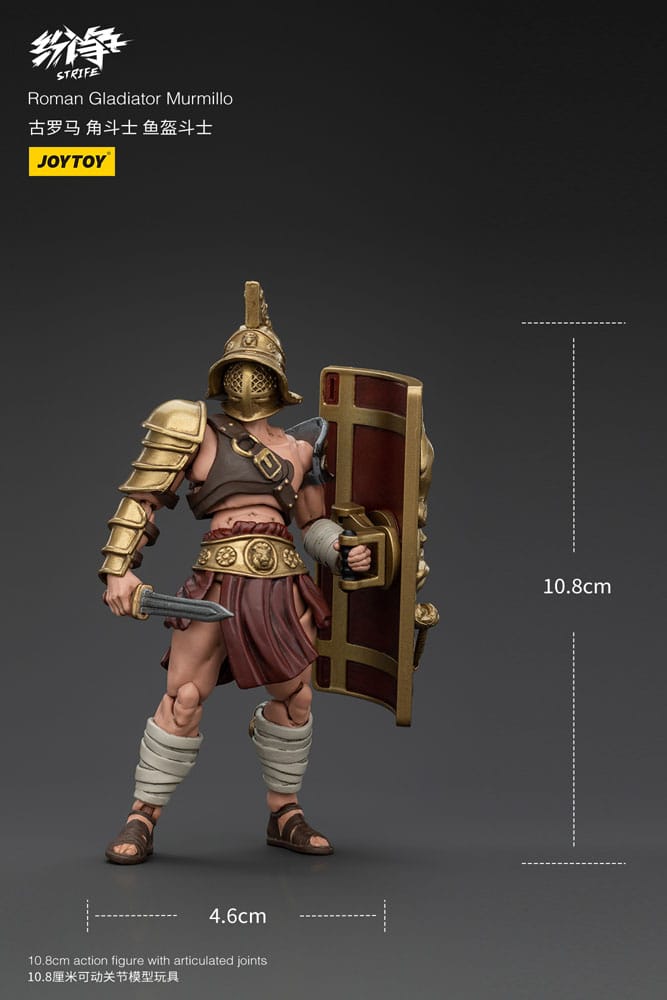 Strife Figura 1/18 Roman Gladiator Murmillo 11 cm