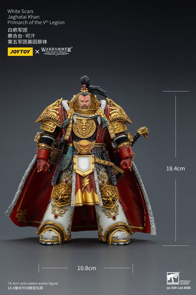 Warhammer The Horus Heresy Figura White Scars Jaghatai Khan Primarch of the Vth Legion 19 cm
