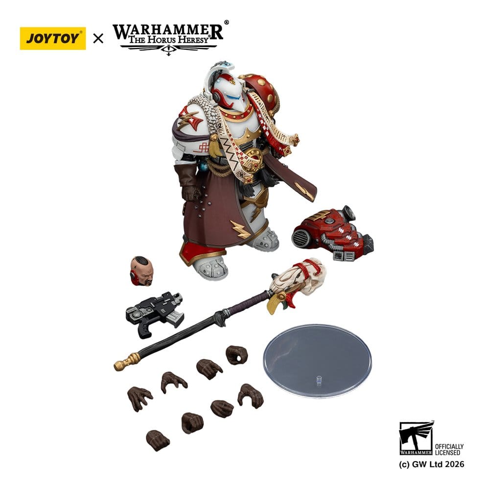Warhammer 40,000 Figura White Scars Stormseer Consulwith Force Staff and Bolt Pistol 12 cm