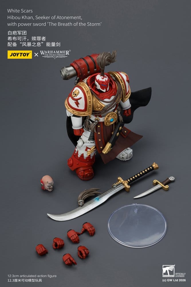 Warhammer The Horus Heresy Figura White Scars Hibou Khan, Seeker of Atonement 12 cm