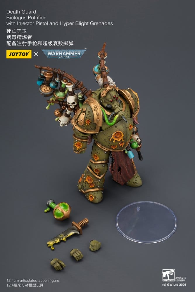 Warhammer 40,000 Figura Death Guard Biologus Putrifier 12 cm