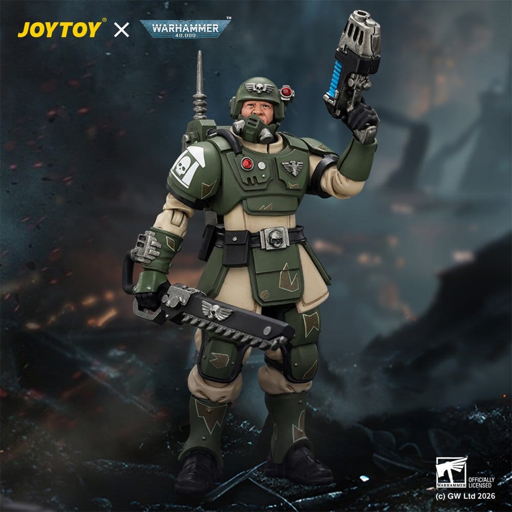 Warhammer Figura Astra Militarum Kasrkin 1 with Chainsword and Plasma Pistol