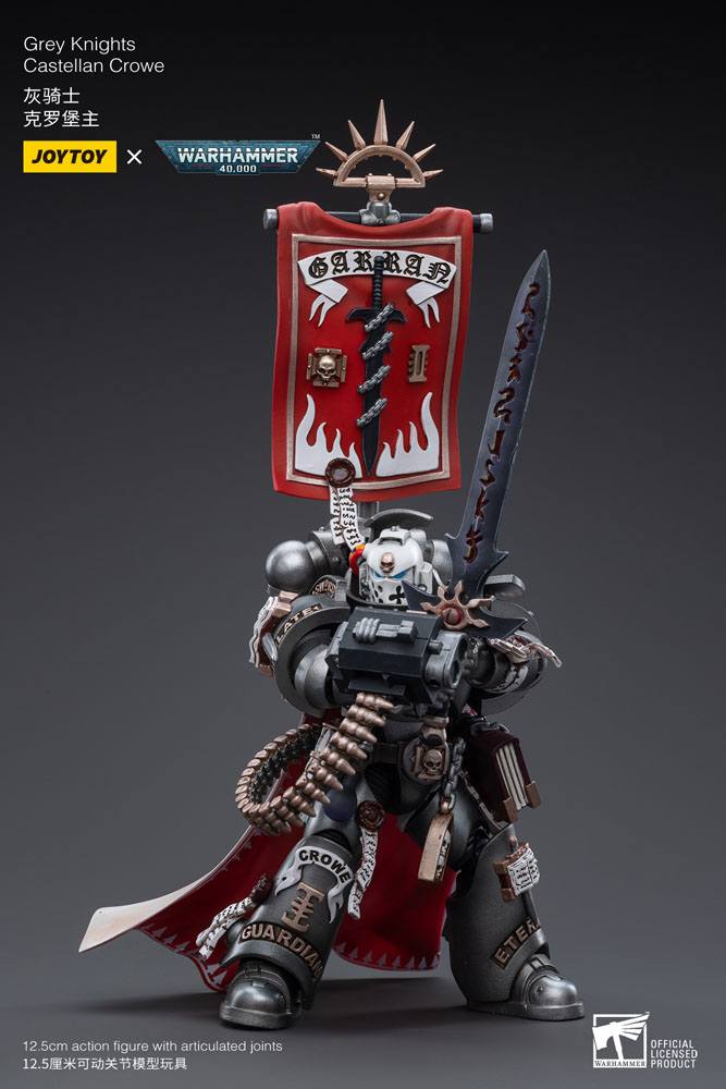 Warhammer 40k Figura 1/18 Grey Knights Castellan Crowe 12 cm
