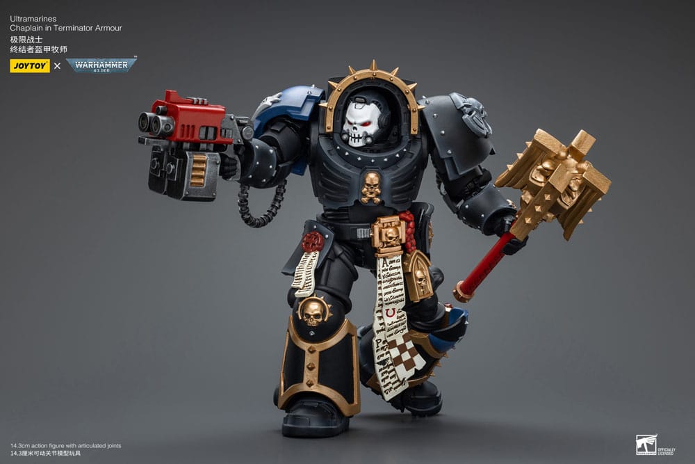 Warhammer 40k Figura 1/18 Ultramarines Chaplain in Terminator Armour 12 cm