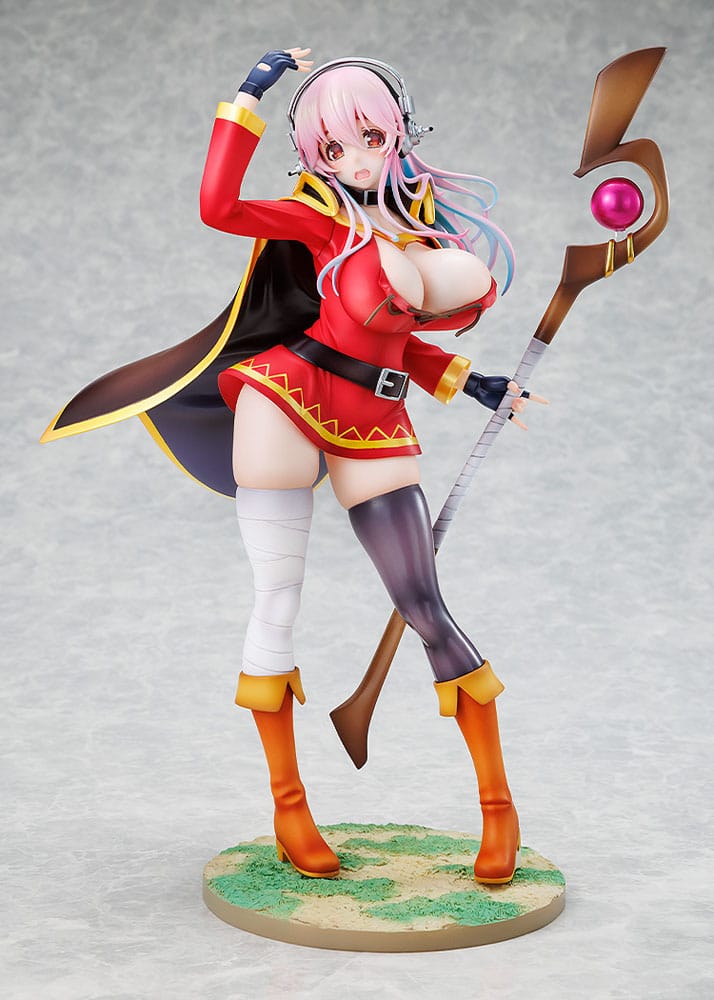 Super Sonico x Konosuba Estatua PVC 1/7 Super Sonico Megumin collaboration Ver. 25 cm - Z POP Toys