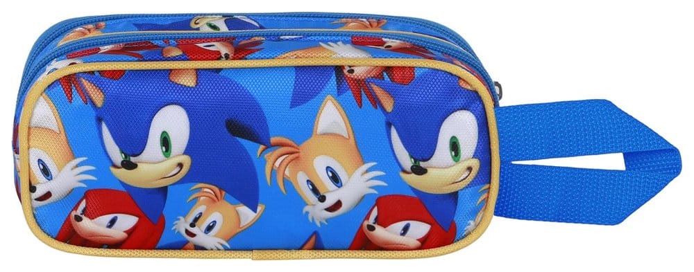 Sonic - The Hedgehog 3D Double Estuche para lápices SEGA Go Blue