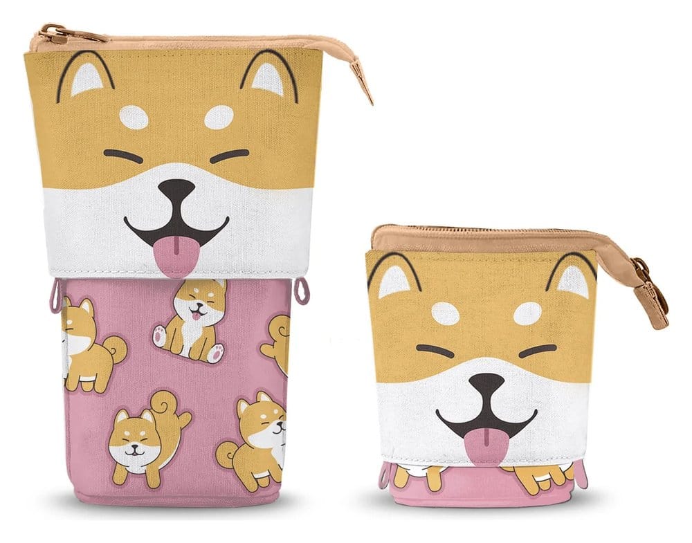 Oh My Pop! Cute Estuche para lápices Shiba Pink
