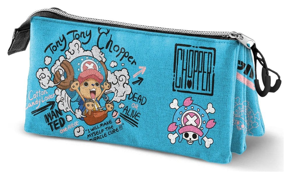 One Piece Triple Estuche Chopper