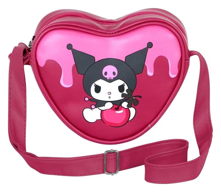 Sanrio Casual Heart Bolso de hombro Kuromi Cherry