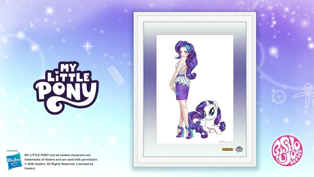 My Little Pony Litografia Chara Fine Graph Bishoujo Rarity 43 cm