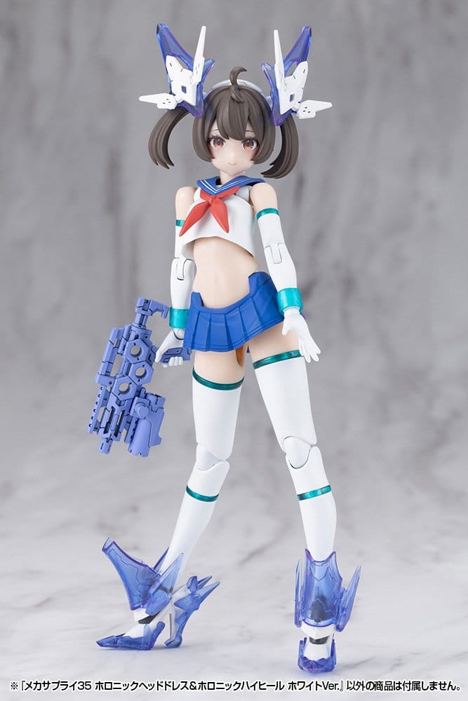 Kotobukiya M.S.G. Accesorios Mecha Supply 34 Holonic Headdress & Holonic High Heels White Ver.