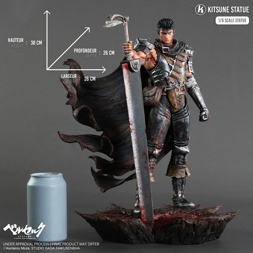 Berserk Estatua 1/6 Guts 38 cm