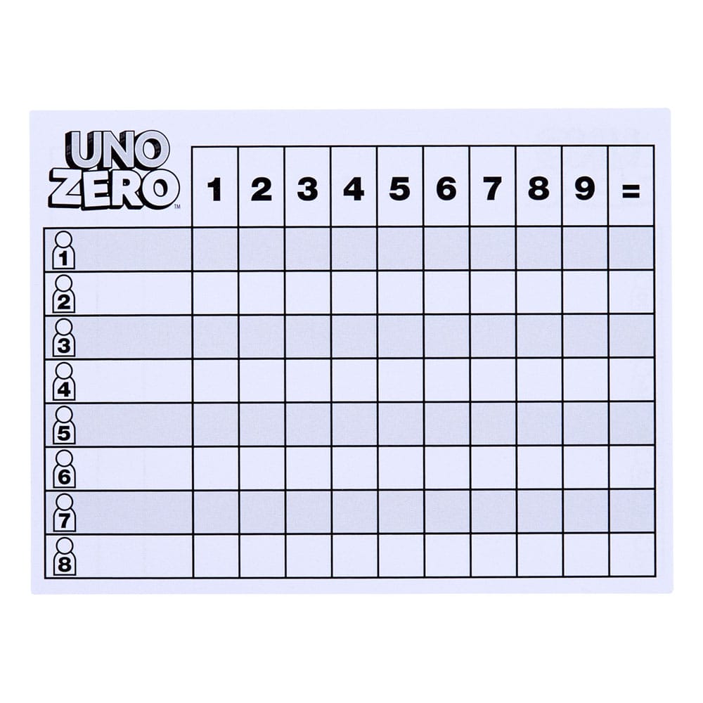 UNO Zero Juego de Cartas
