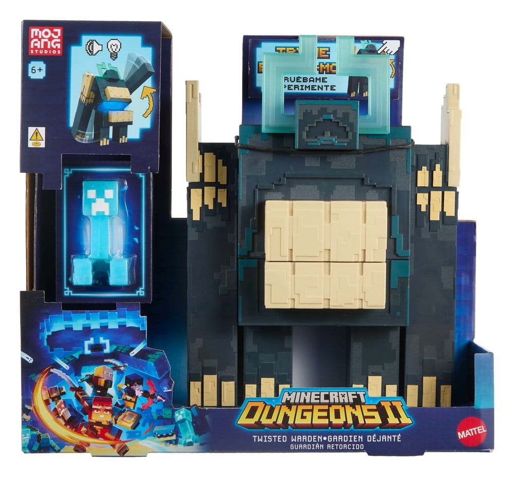 Minecraft Dungeons II Figura con Luz y Sonido Twisted Warden