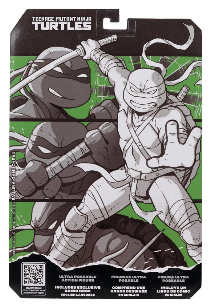 Las Tortugas Ninja Page Punchers Figura Leonardo (Black White & Green) (Red Platinum Edition) 13 cm
