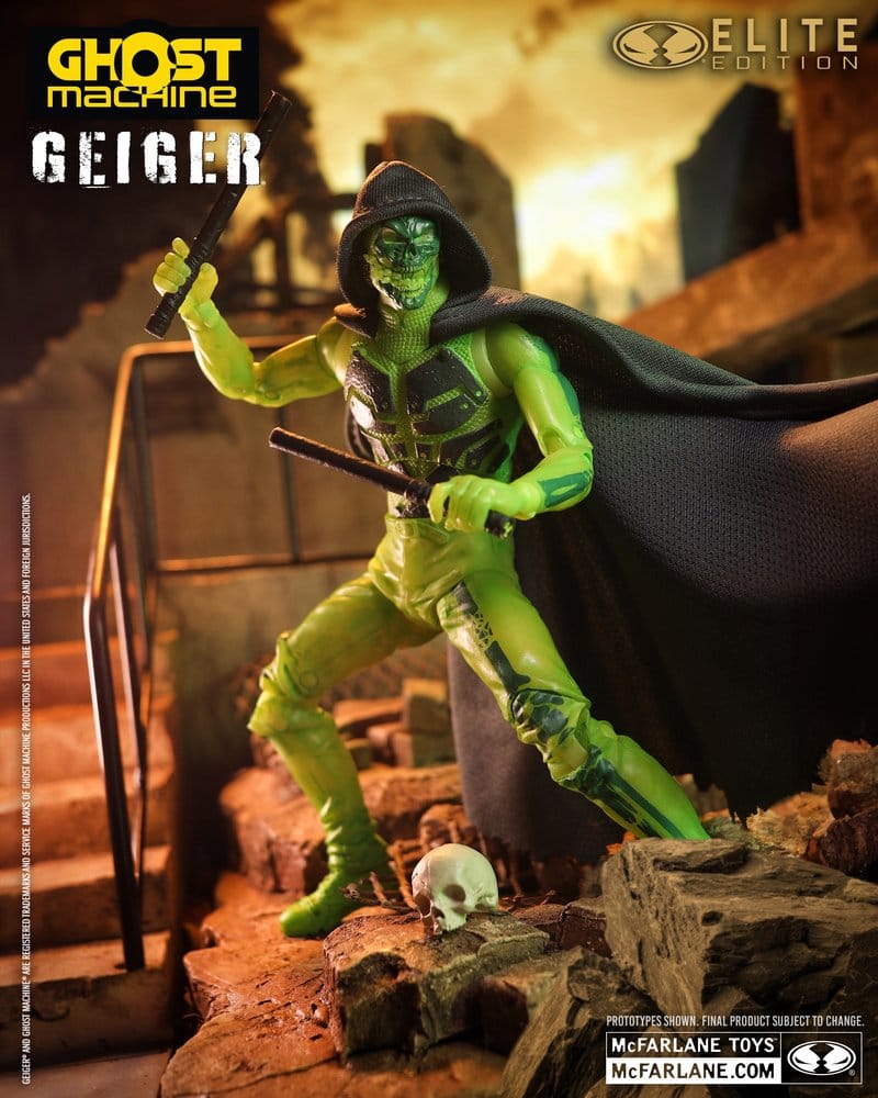 Ghost Machine McFarlane Elite Edition Figura Deluxe Geiger 18 cm