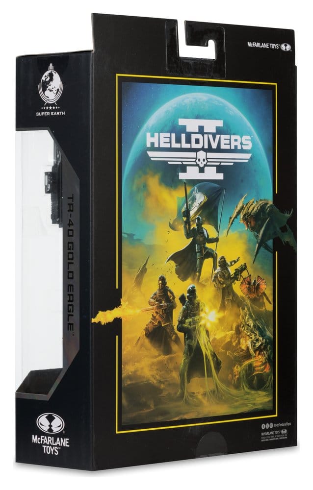 Helldivers II McFarlane Gaming Edition Figura T4-40 Gold Eagle 18 cm