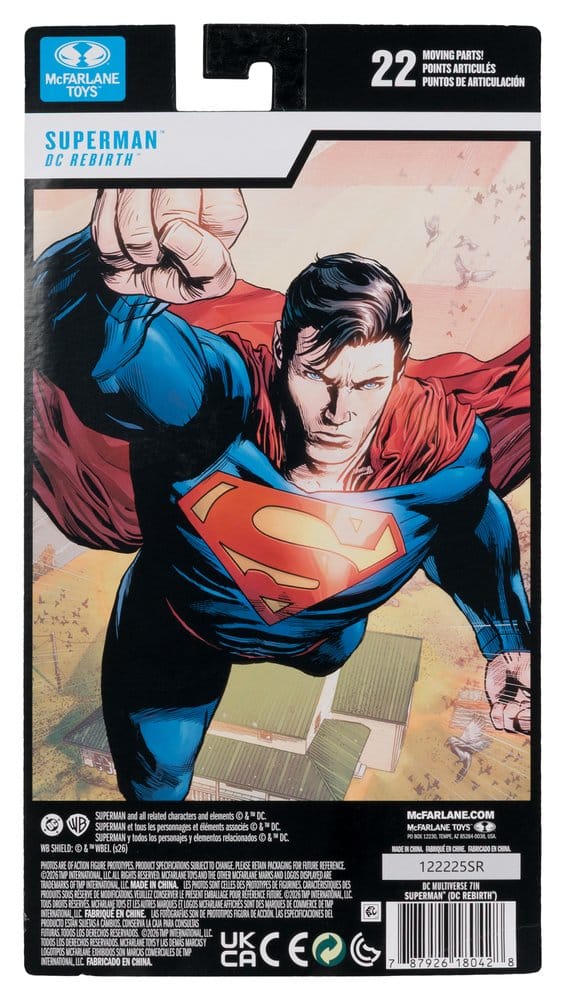 DC Multiverse Figura Superman (Rebirth) (Blister Card) 18 cm