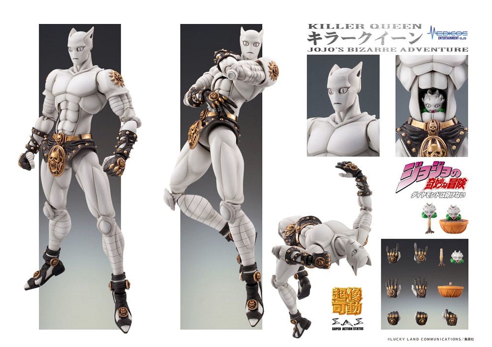 JoJo's Bizarre Adventure: Diamond Is Unbreakable Figura Super Action Chozokado (Killer Queen) 16 cm - Z POP Toys