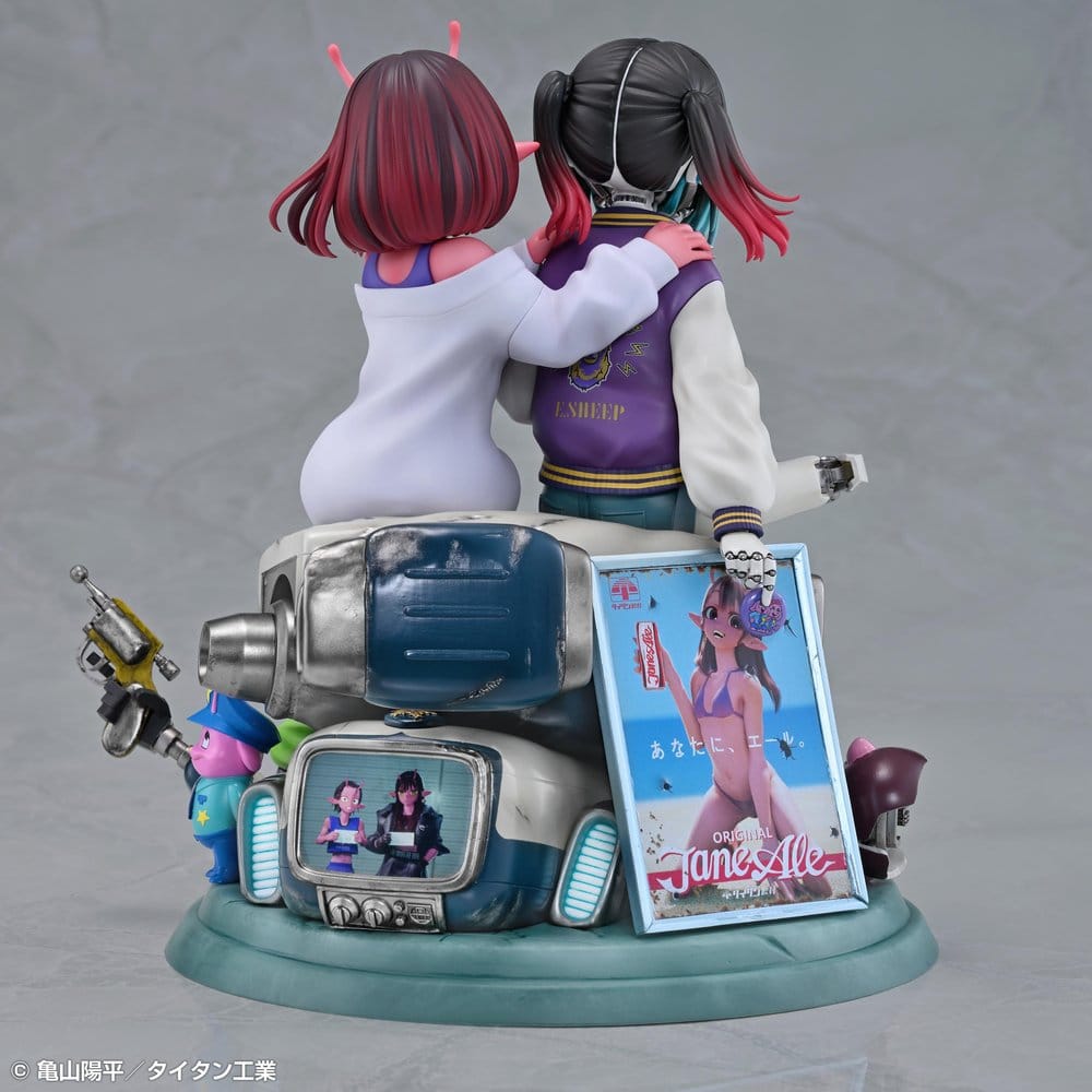 Milky Subway The Galactic Limited Express Pack de 2 Figuras PVC Chiharu & Makina 18 cm