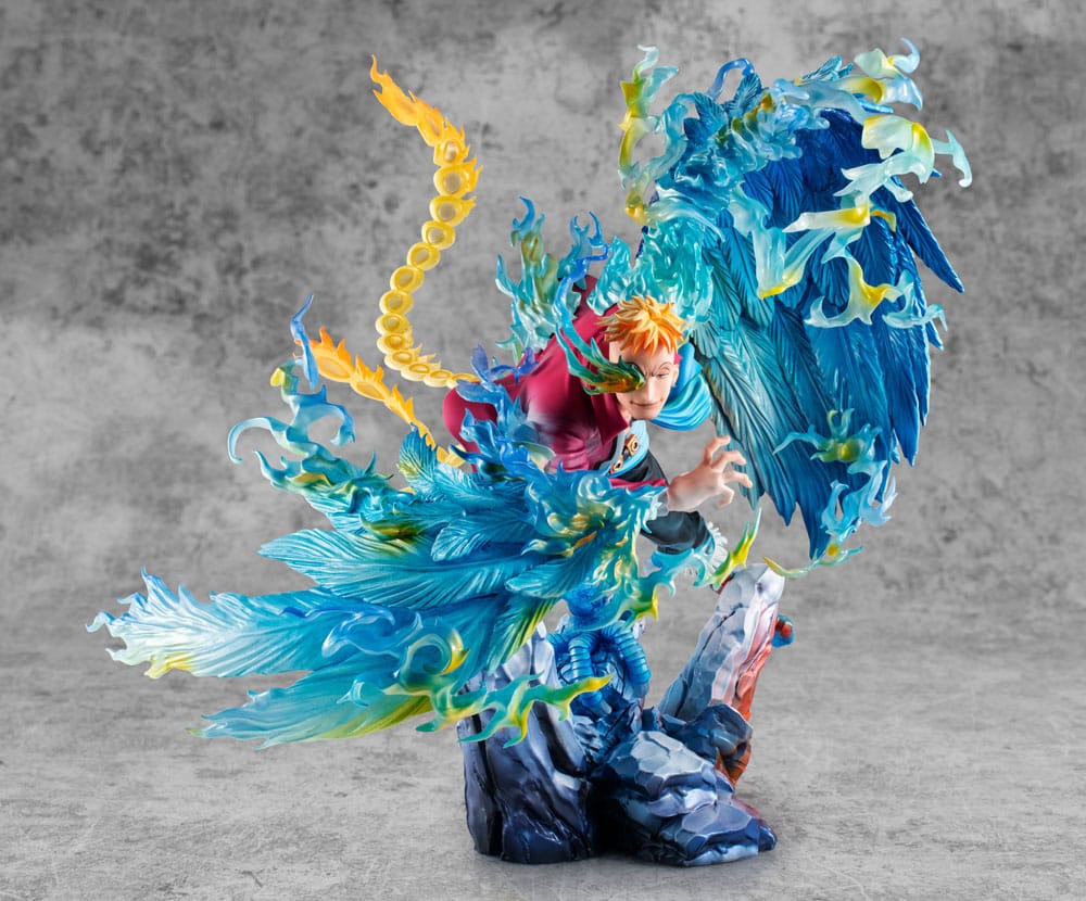 One Piece Estatua PVC P.O.P. MAS Maximum Marco the Phoenix Leader of 1st group of Whitebeard Pirates 32 cm