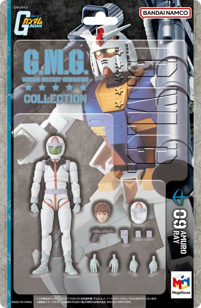 Mobile Suit Gundam G.M.G. Collection Figura PVC Earth Federation Amuro Ray Normal Suit Ver. 10 cm (Repeat)
