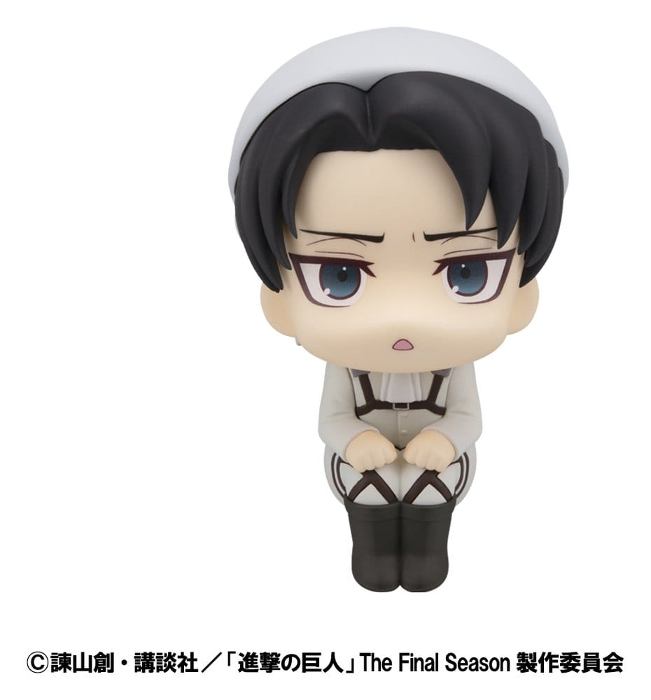Attack on Titan Estatuas PVC Look Up Levi Cleaning up Ver. & Mikasa Ackerman (with gift) 11 cm