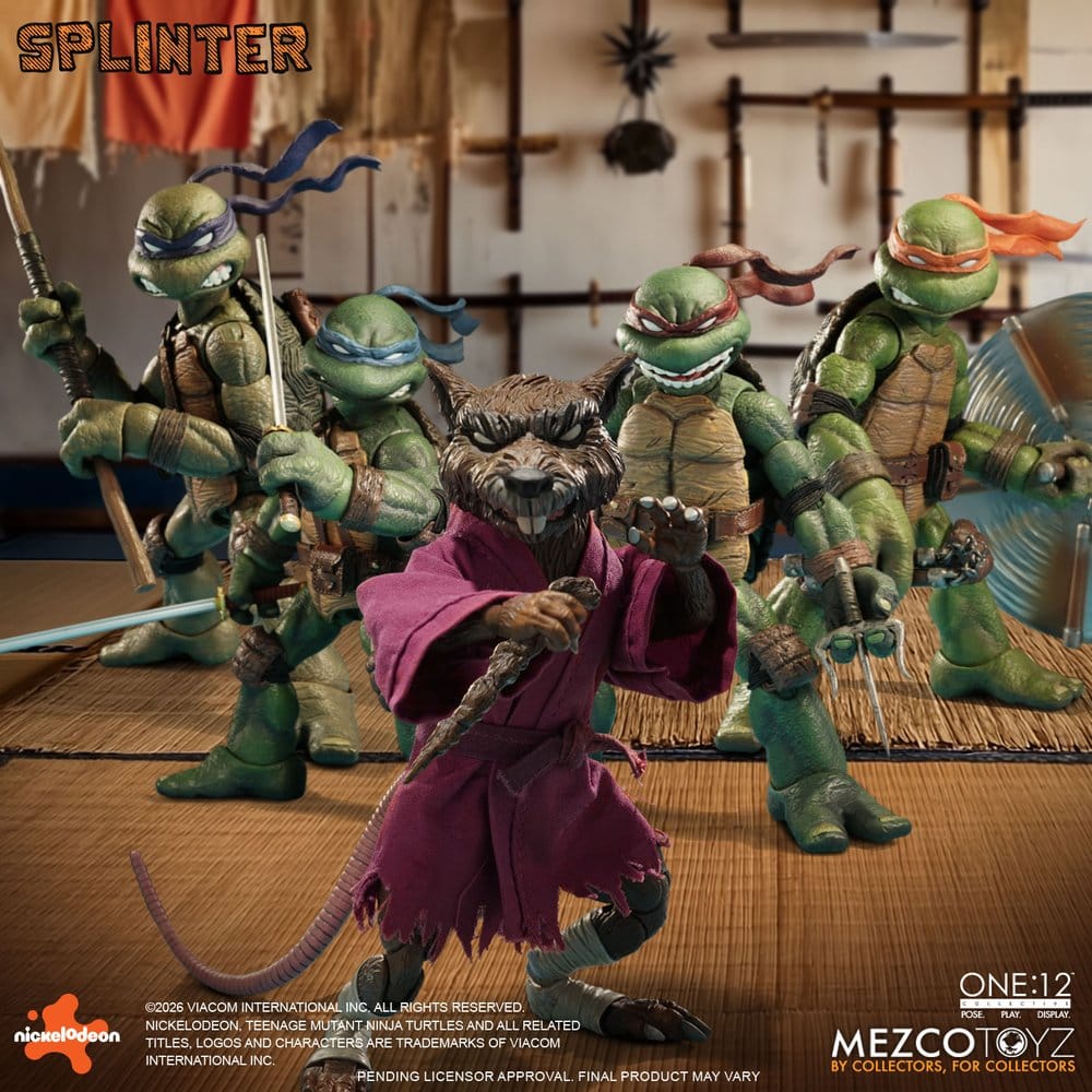 Las Tortugas Ninja One:12 Collective Figura 1/12 Splinter 17 cm