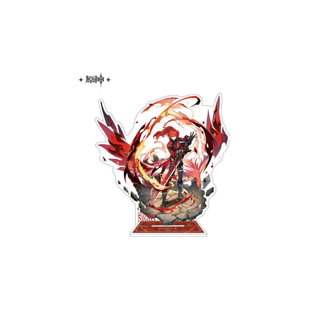Genshin Impact Soporte acrílico para teléfono Diluc 17 cm - Z POP Toys