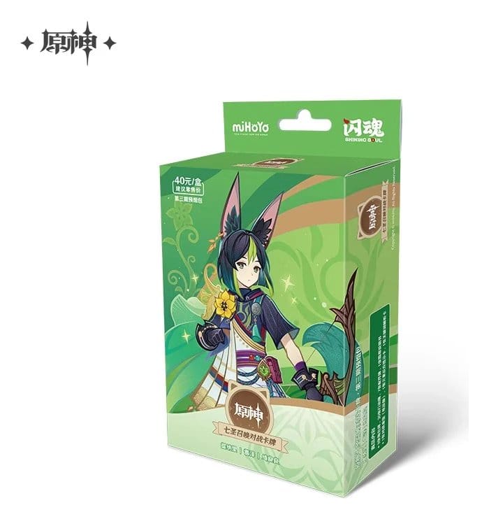 Genshin Impact Juego de Cartas Coleccionables Pre-Build Starter Deck 06 Series 03 Tighnari *Edición China*