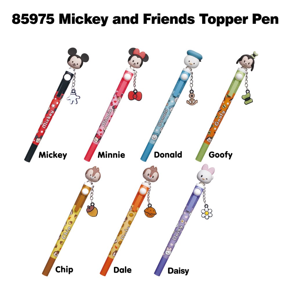 Micky and Friends Bolígrafo 3D Head Topper Spinning Pen