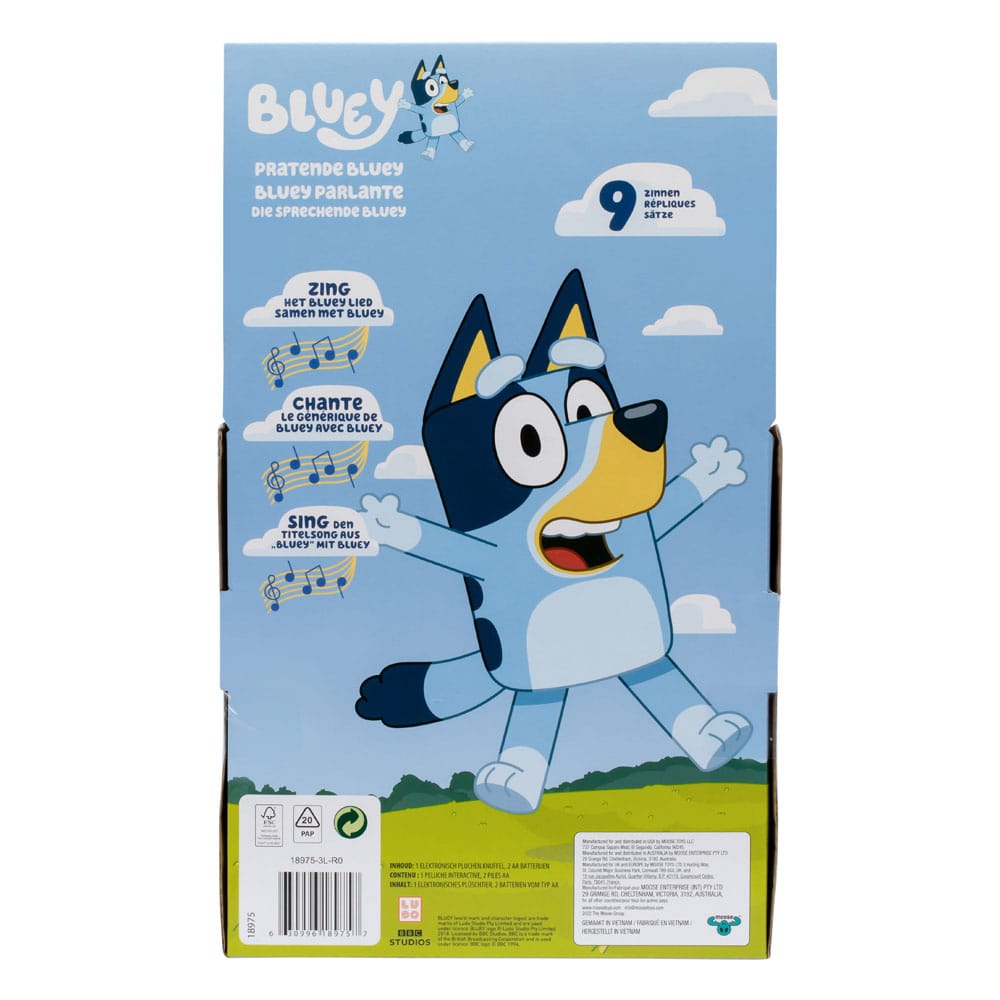 Bluey Peluche parlante Bluey 33 cm