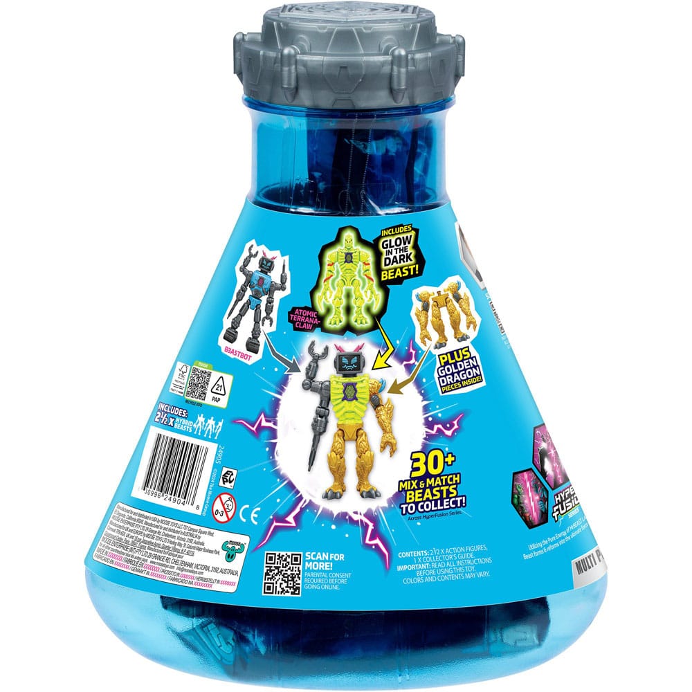 Mr. Beast Lab Hybrids Series 2 Minifiguras Pack de 2 Lab-Bot vs Gid Skeleton 11 cm