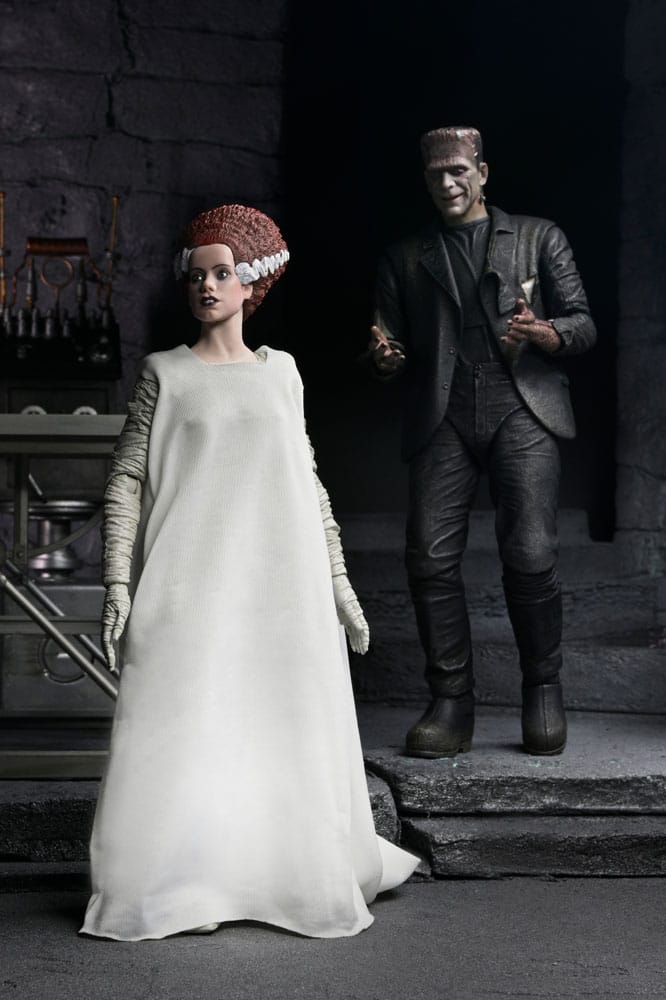 Universal Monsters 2 pack Figuras Bride of Frankenstein 90th Anniversary The Monster & His Mate 18 cm