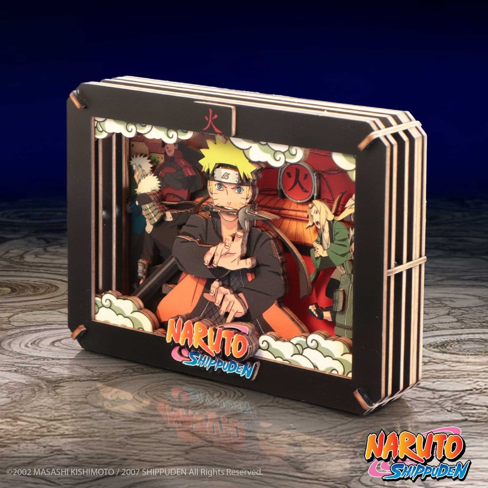 Naruto Maqueta Wooden Theatre Hokage (Medium) 10 cm