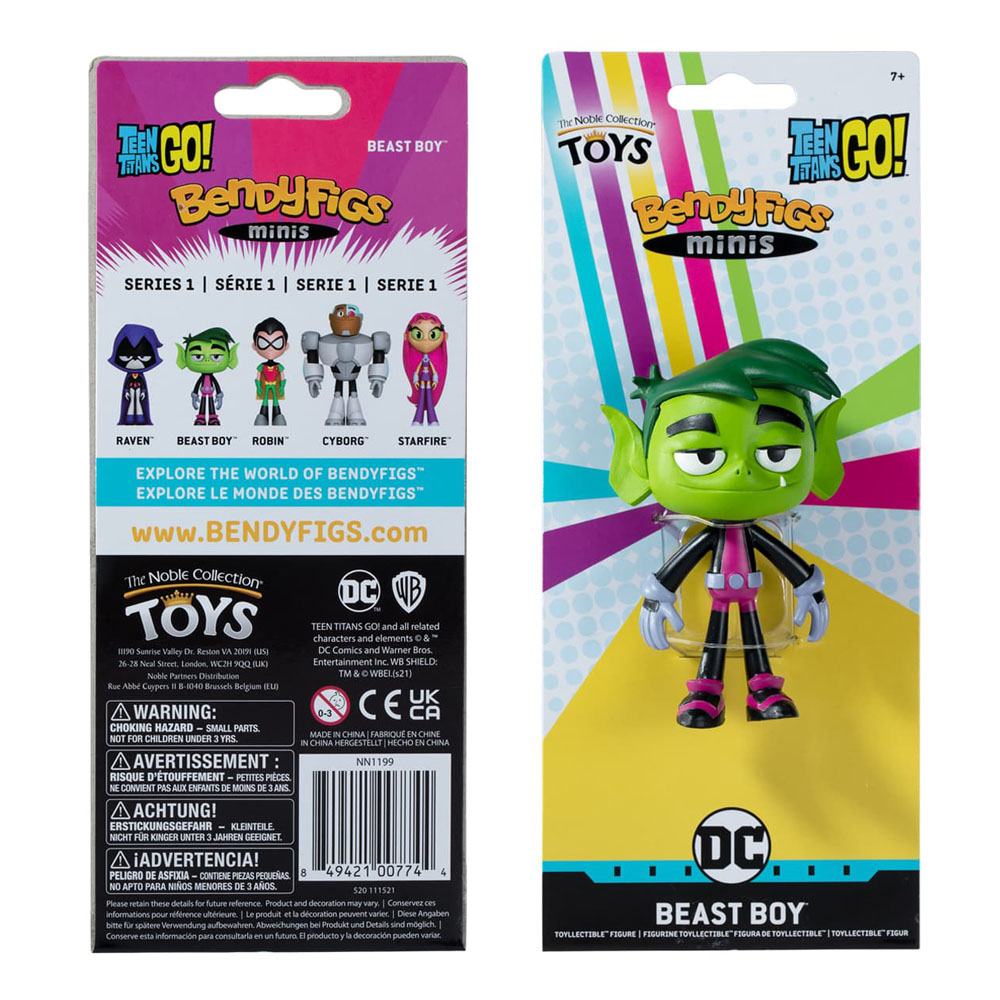 Teen Titans Go! Figura Maleable Bendyfigs Beast Boy 9 cm - Z POP Toys