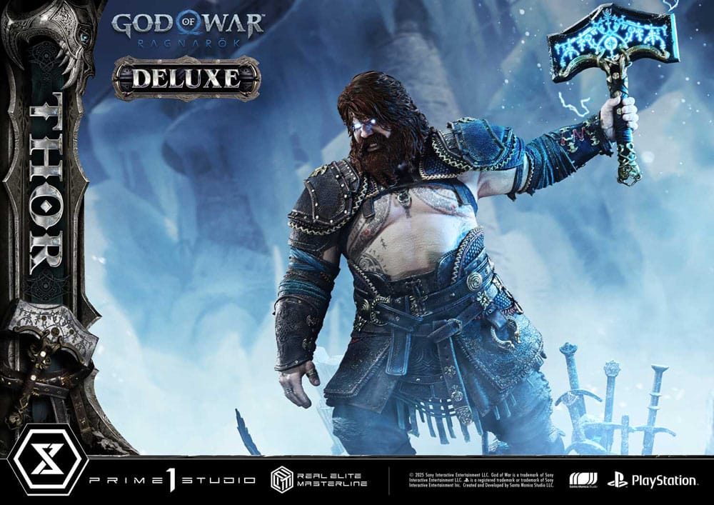 God of War: Ragnarök Estatua Real Elite Masterline Series 1/3 Deluxe Version 105 cm