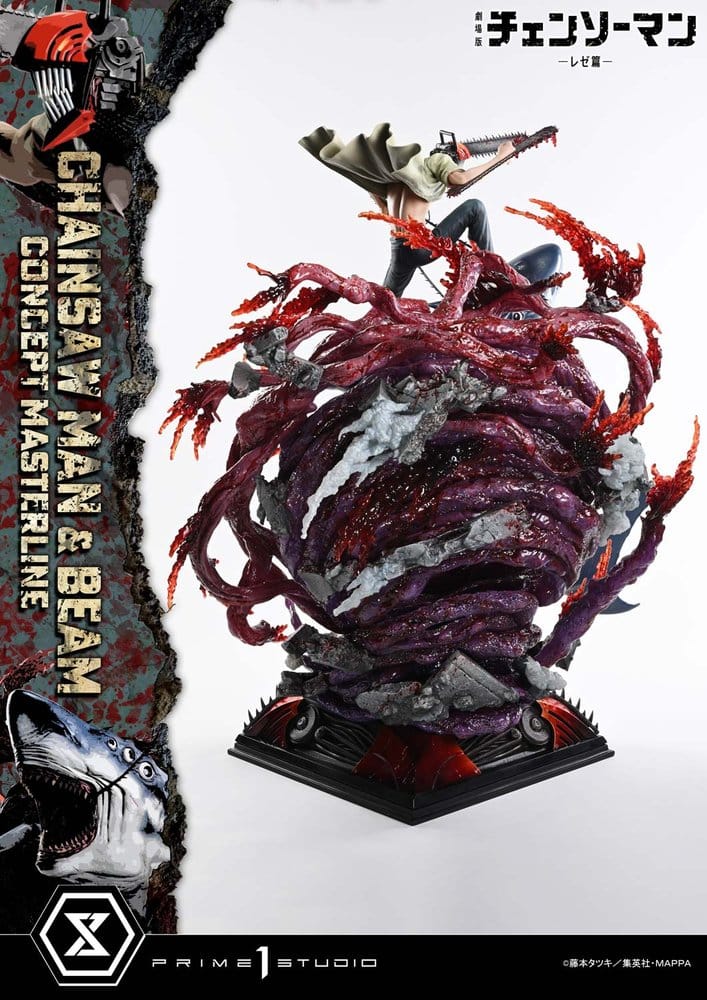 Chainsaw Man Concept Masterline Series Estatua 1/6 Chainsaw Man & Beam 73 cm