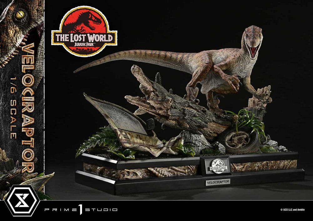 Jurassic Park II Estatua Legacy Museum Collection 1/6 Velociraptor 41 cm