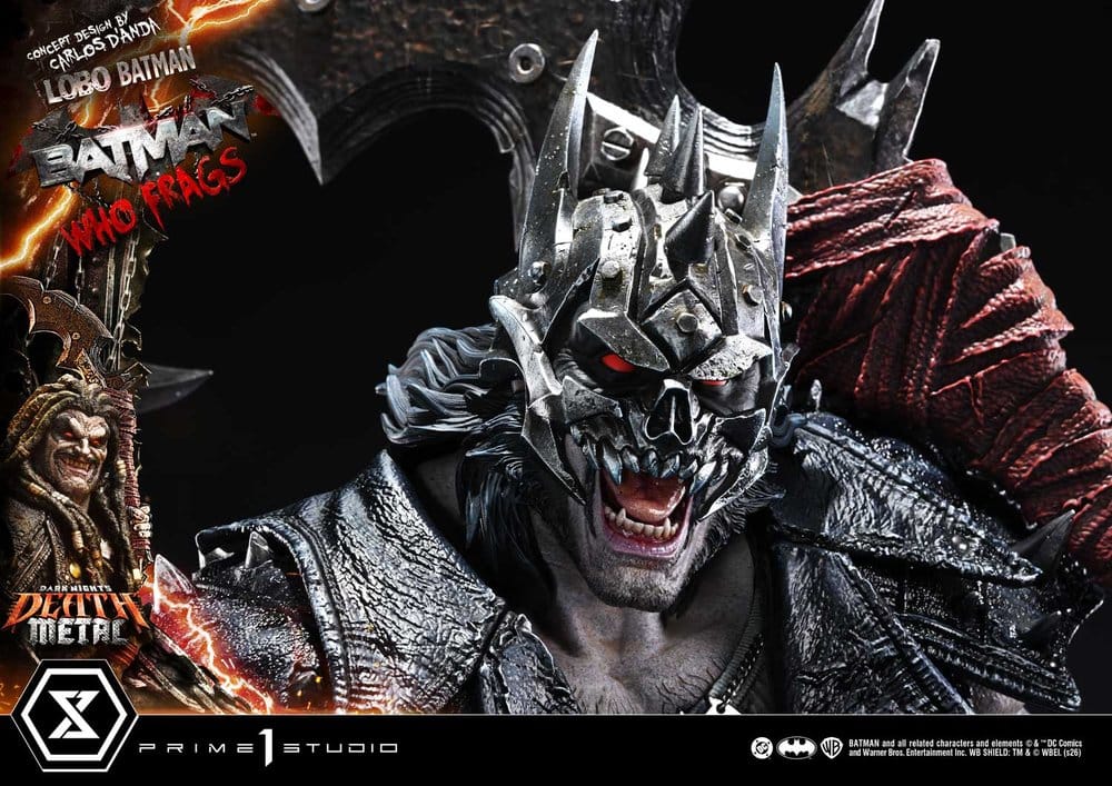 Dark Nights: Death Metal Museum Masterline Estatua 1/3 Lobo Batman: Batman Who Frags 81 cm