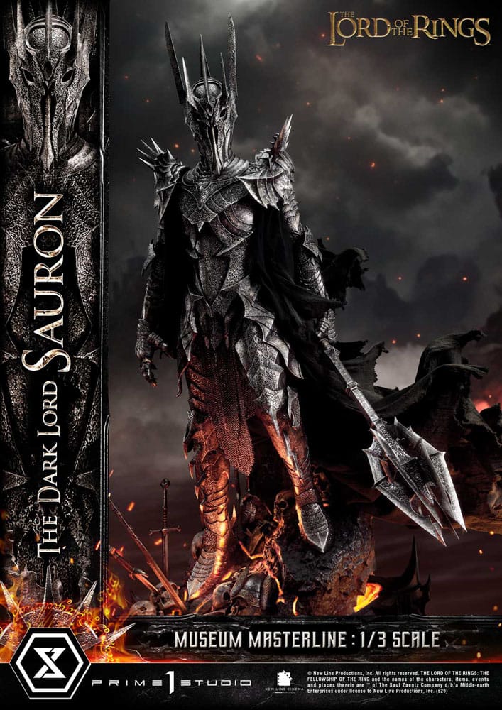 El Señor de los Anillos Estatua Museum Masterline Series 1/3 The Dark Lord Sauron 117 cm - Z POP Toys