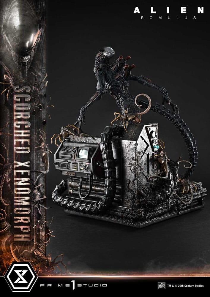 Alien: Romulus Estatua Museum Masterline XL 1/3 Scorched Xenomorph 98 cm - Z POP Toys