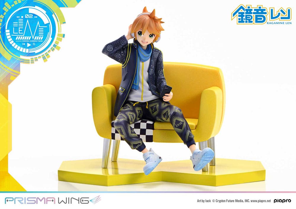 Vocaloid Estatua PVC 1/7 Prisma Wing Piapro Characters Kagamine Len (Art by lack) 18 cm