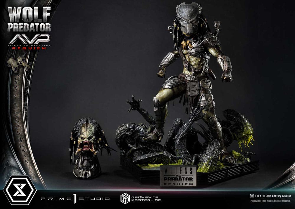 Alien vs. Predator Estatua Real Elite Masterline Series 1/3 Requiem Wolf Predator 95 cm - Z POP Toys